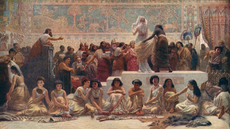 Babylonian avioliittomarkkinat tekijältä Edwin Longsden Long