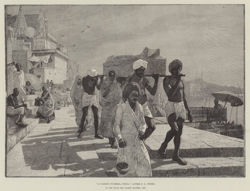 Fakirin hautajaiset, Intia tekijältä Edwin Lord Weeks