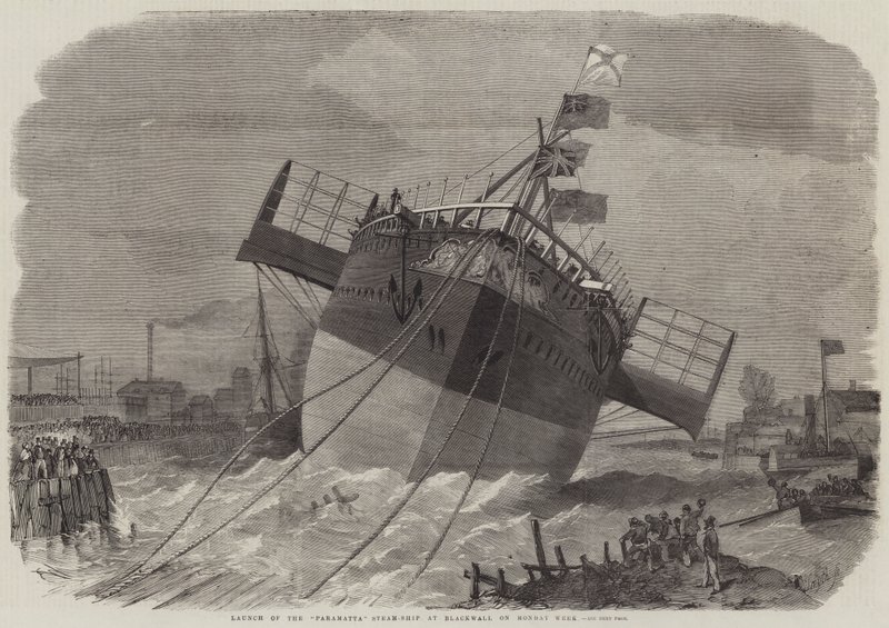 Parramatta Steamship laukaistiin Blackwallissa maanantaiviikolla tekijältä Edwin Weedon