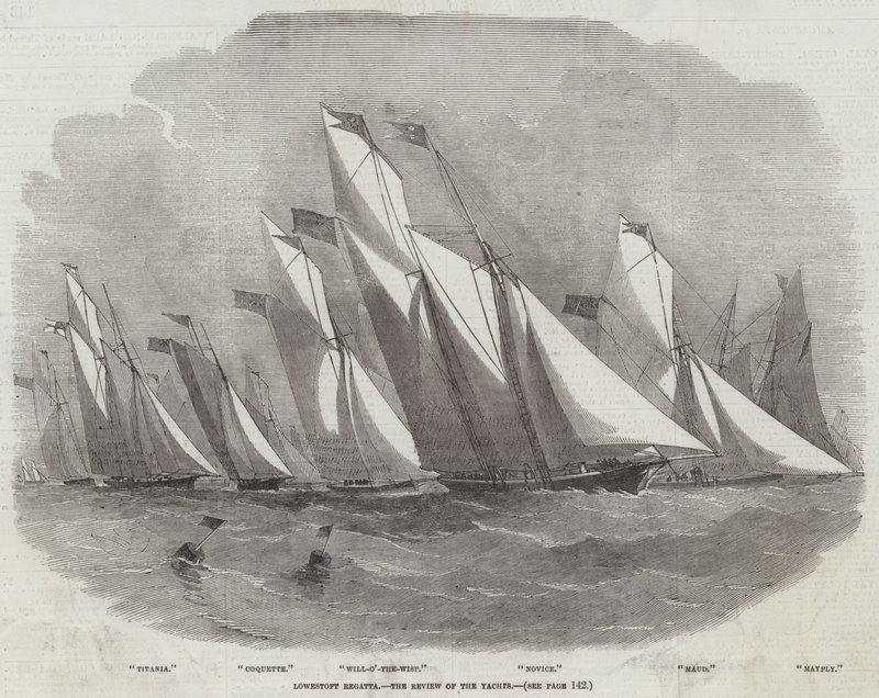 Lowestoft Regatta, jahdin arvostelu tekijältä Edwin Weedon