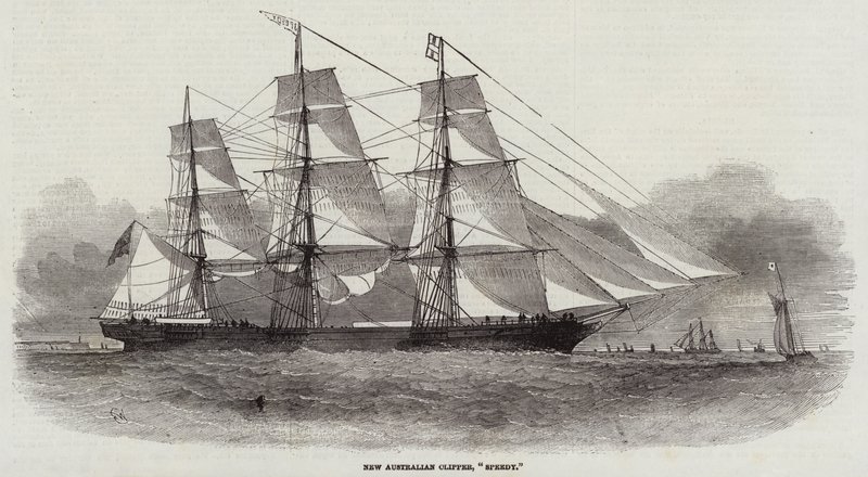 Uusi Australian Clipper, Speedy tekijältä Edwin Weedon