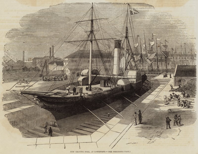 Uusi Graving Dock, Lowestoftissa tekijältä Edwin Weedon