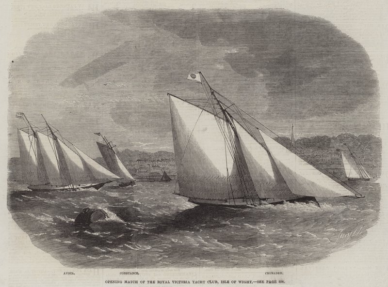 Royal Victoria Yacht Clubin avausottelu, Isle of Wight tekijältä Edwin Weedon