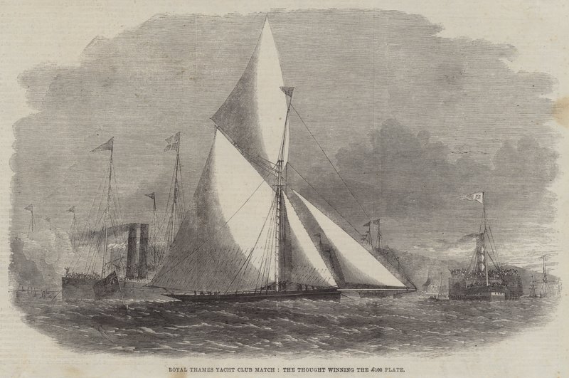 Royal Thames Yacht Club Match, Thought voitti 100 punnan lautasen tekijältä Edwin Weedon