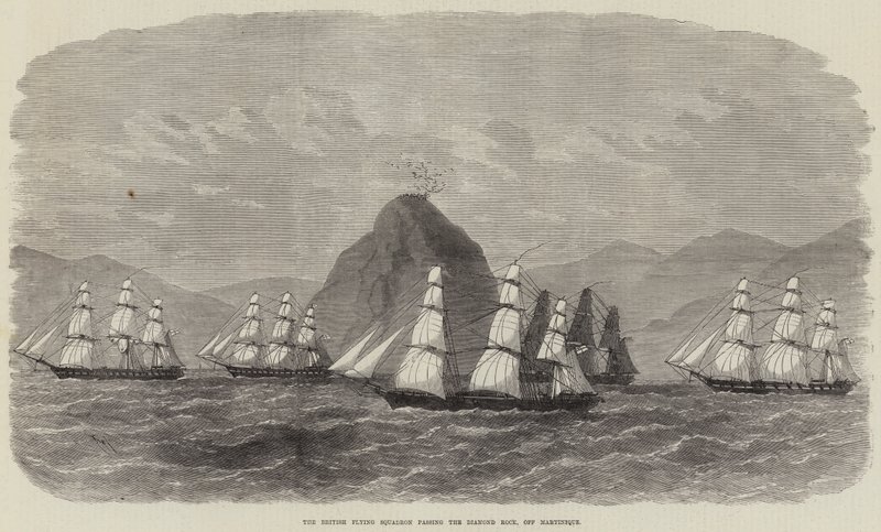 British Flying Squadron ohittaa Diamond Rockin Martiniquen edustalla tekijältä Edwin Weedon