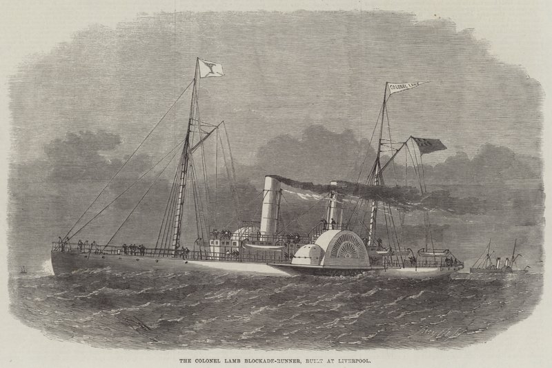 Eversti Lamb Blockade-Runner, rakennettu Liverpoolissa tekijältä Edwin Weedon