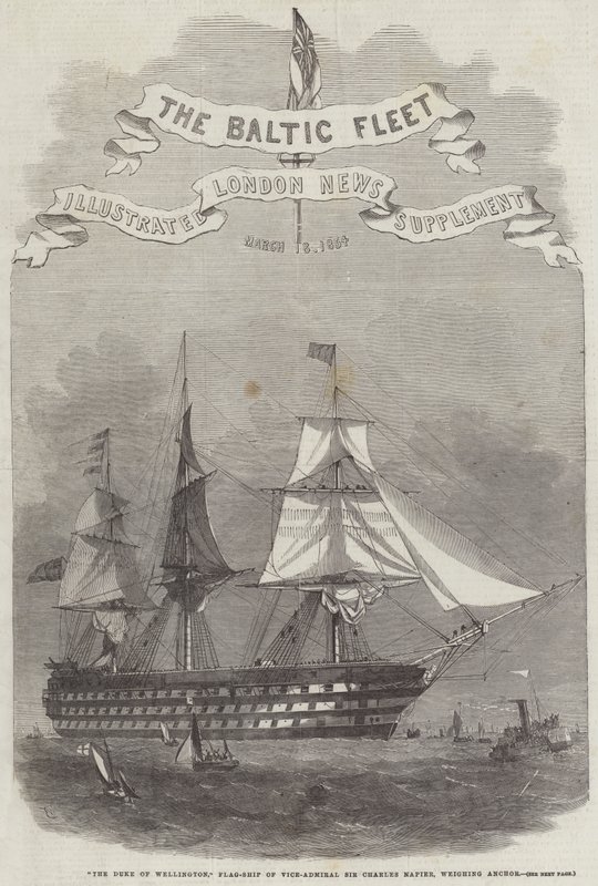 Wellingtonin herttua, vara-amiraali Sir Charles Napierin lippulaiva, punnitusankkuri tekijältä Edwin Weedon