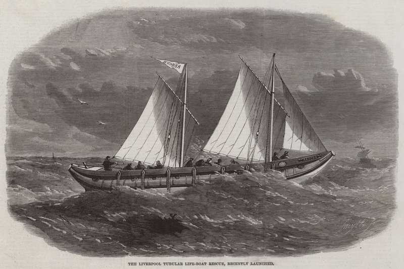 Hiljattain lanseerattu Liverpool Tubular Life-Boat Rescue tekijältä Edwin Weedon