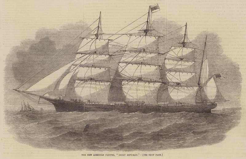 Uusi American Clipper, Great Republic tekijältä Edwin Weedon