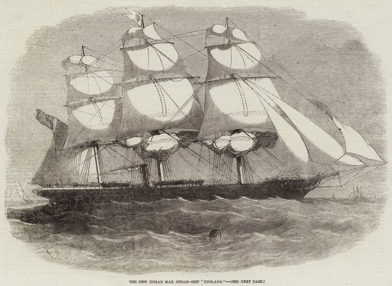 New Indian Mail Steam-Ship England tekijältä Edwin Weedon