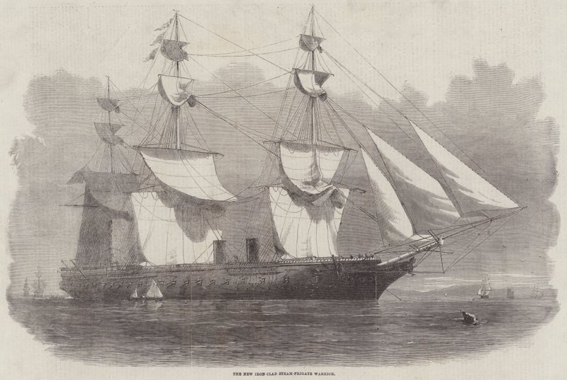 Uusi Iron Clad Steam-Frigate Warrior tekijältä Edwin Weedon