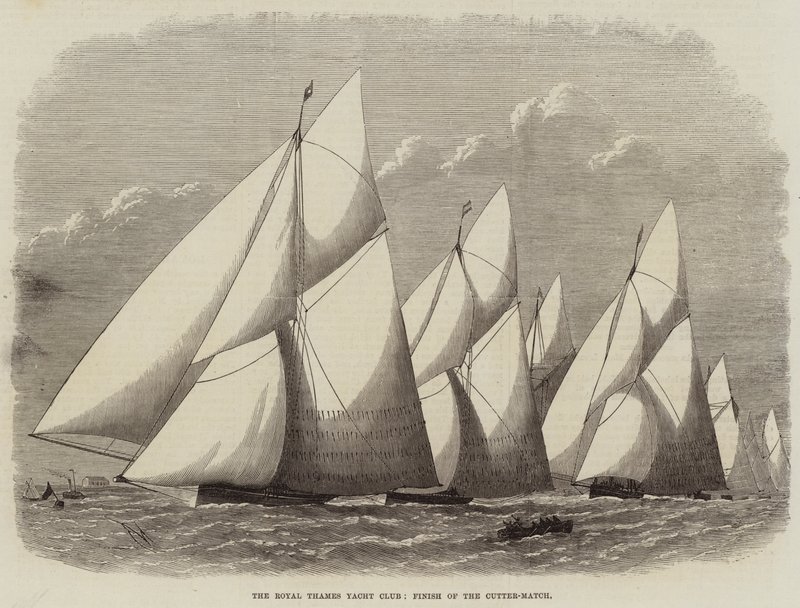 Royal Thames Yacht Club, Cutter-Machin maali tekijältä Edwin Weedon
