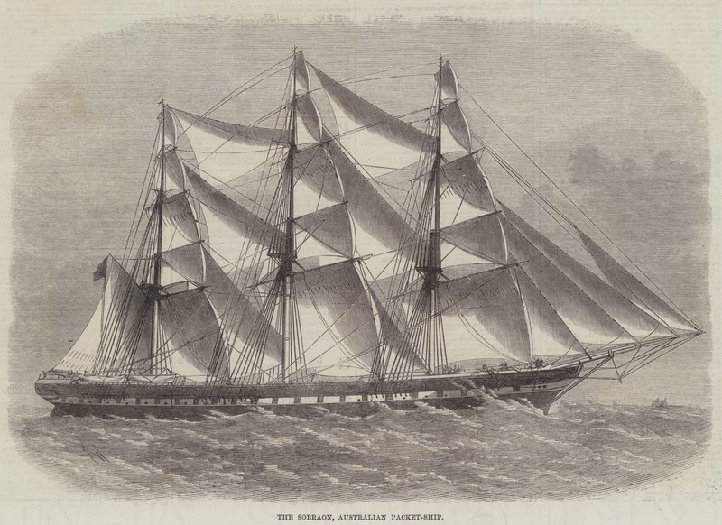Sobraon, Australian Packet-Ship tekijältä Edwin Weedon