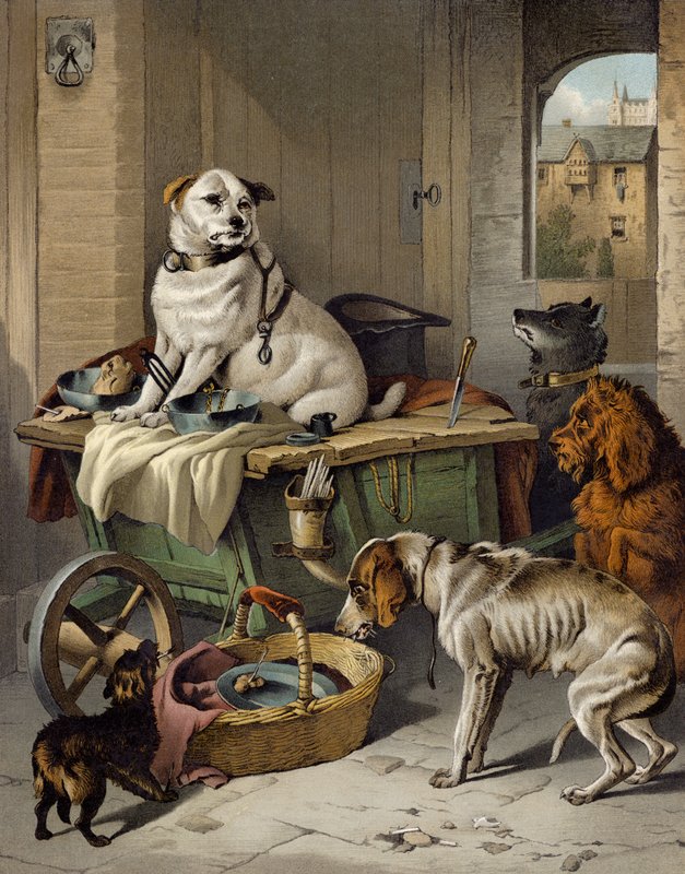 Jack toimistossa tekijältä Edwin after Landseer