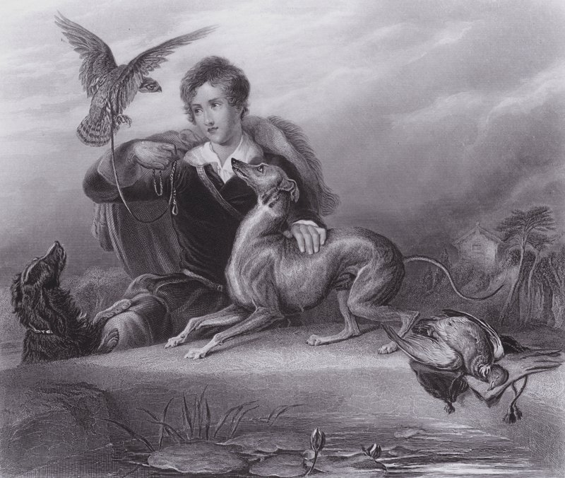 Päällikön ystävät (kaiverrus) tekijältä Edwin (after) Landseer