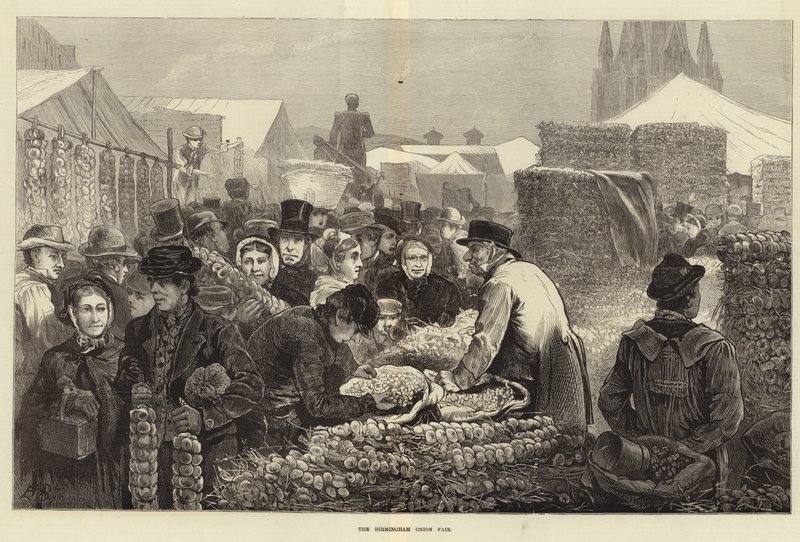 Birminghamin sipulimessut (kaiverrus) tekijältä Edwin Buckman