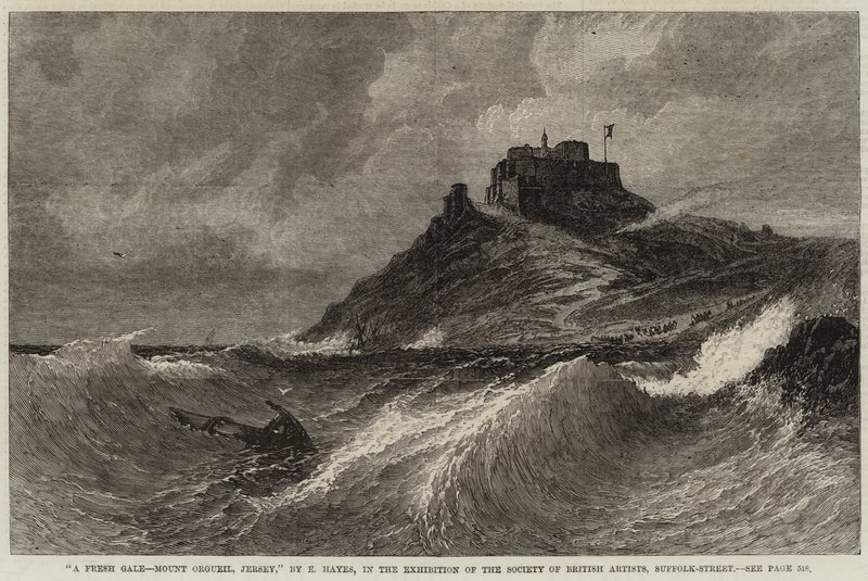 Tuore Gale, Mount Orgueil, Jersey tekijältä Edwin Hayes