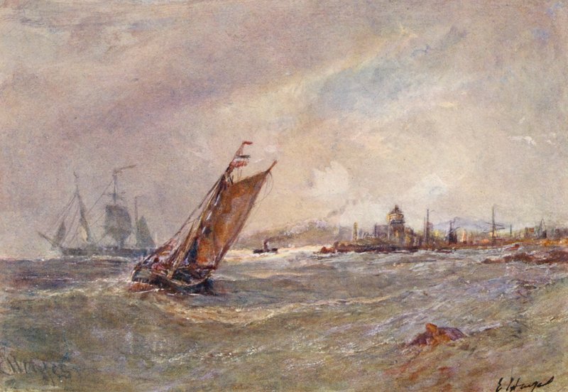 St Peter Port, Guernsey (värilitro) tekijältä Edwin Hayes