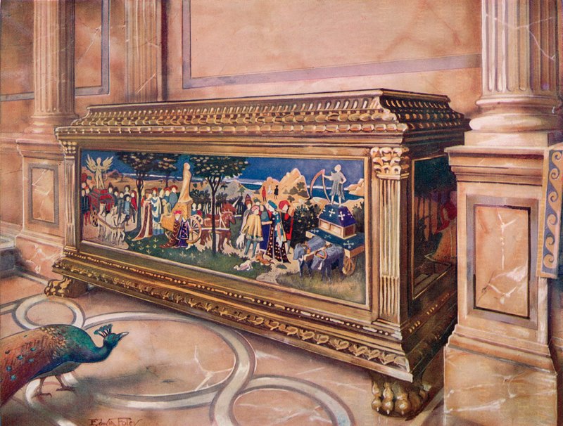 Marriage Coffer tai Cassone. italialainen tekijältä Edwin John Foley