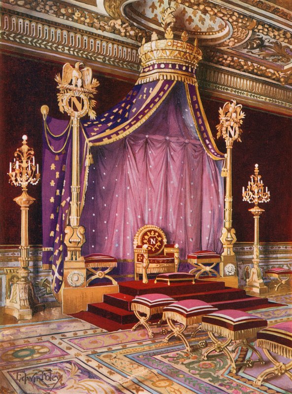 Salle du Trone Fontainebleaun palatsissa tekijältä Edwin John Foley