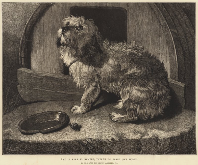 Olkoon se koskaan niin nöyrä, kodin kaltaista paikkaa ei ole tekijältä Edwin Landseer