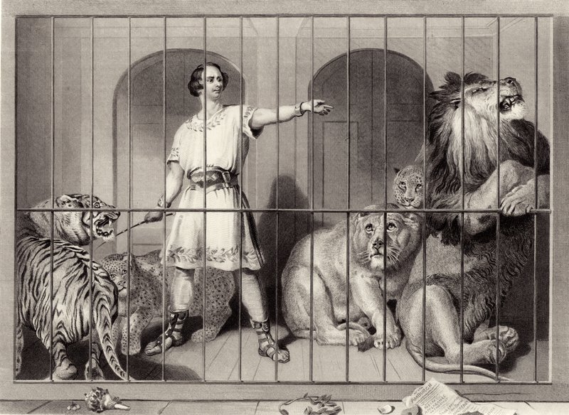 Van Amburgh ja lionit tekijältä Edwin Landseer