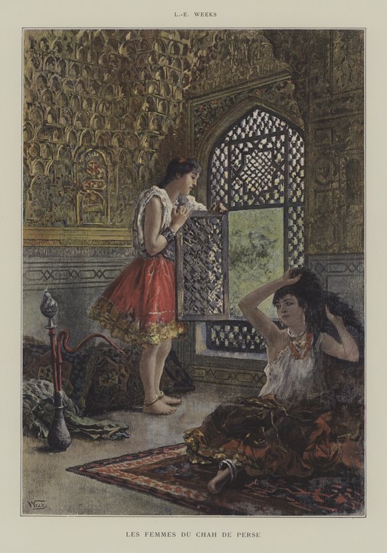 Persian shaahin vaimot tekijältä Edwin Lord Weeks