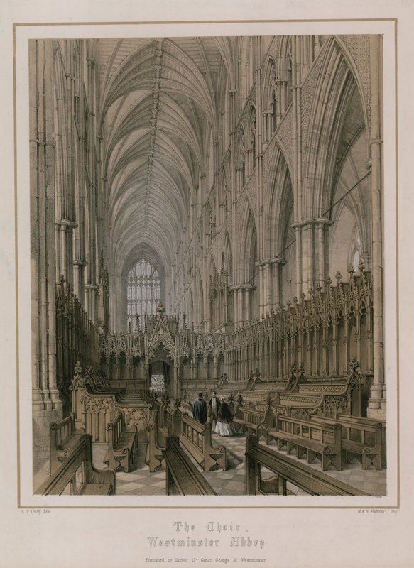 Kuoro, Westminster Abbey, Lontoo tekijältä Edwin Thomas Dolby