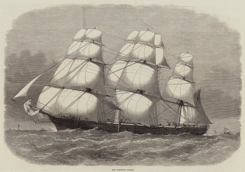 HM Corvette Volage tekijältä Edwin Weedon