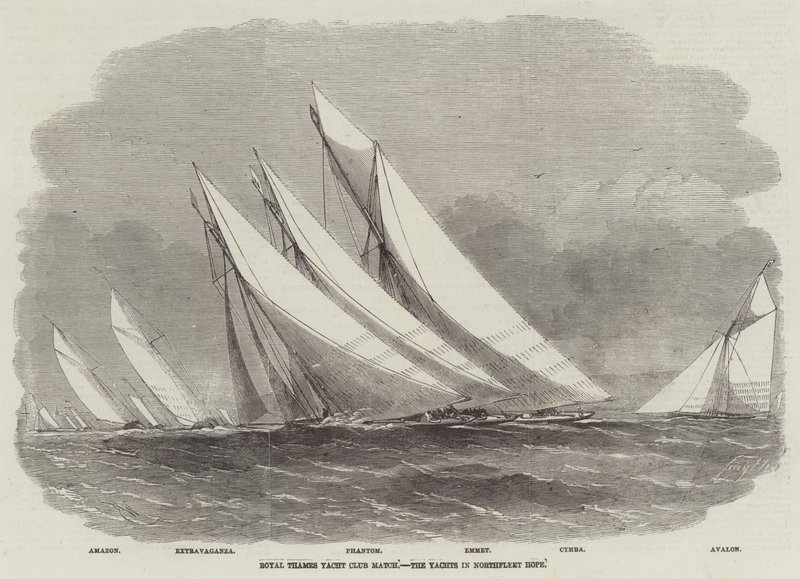 Royal Thames Yacht Club Match, Yachts in Northfleet Hope tekijältä Edwin Weedon