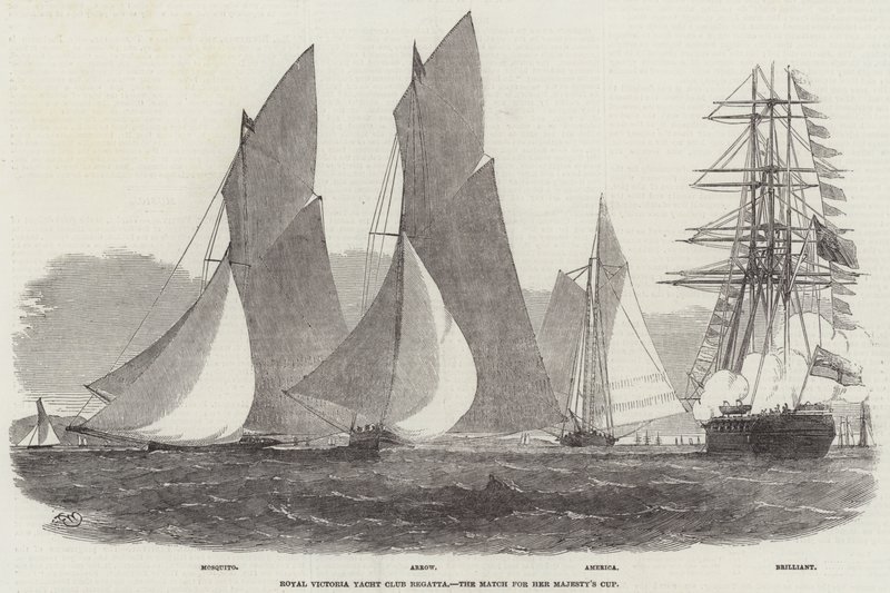 Royal Victoria Yacht Club Regatta, ottelu hänen majesteettinsa Cupista tekijältä Edwin Weedon