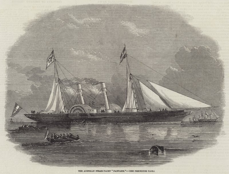 Itävaltalainen Steam-Yacht Fantasie tekijältä Edwin Weedon