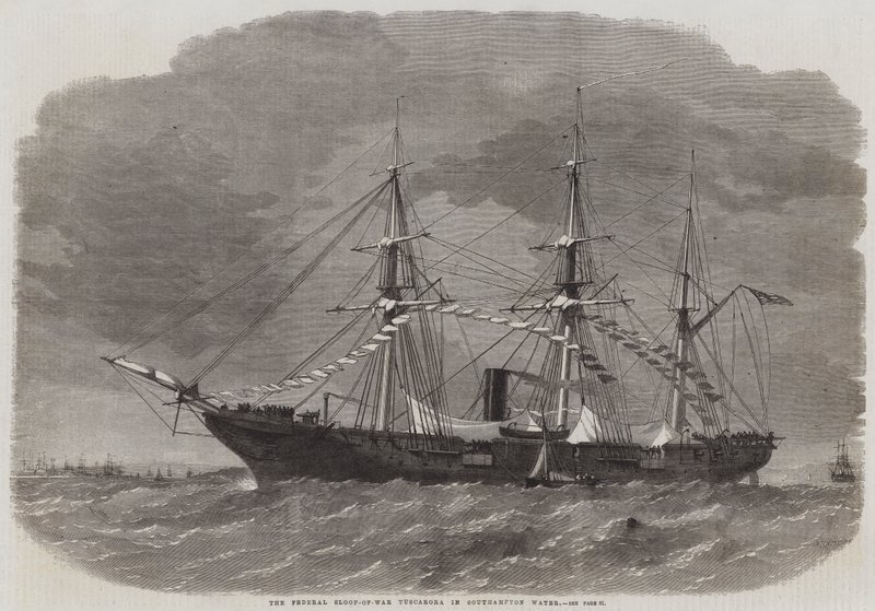 Federal Sloop of War Tuscarora Southampton Waterissa tekijältä Edwin Weedon