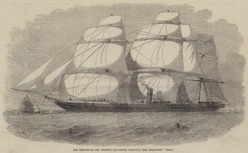 Peninsulaar and Oriental Navigation Companyn uusi höyrylaiva Pera tekijältä Edwin Weedon