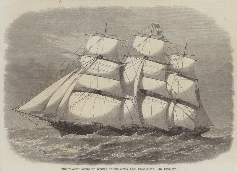 Tea-Ship Spindrift, Ocean Race -kilpailun voittaja Kiinasta tekijältä Edwin Weedon