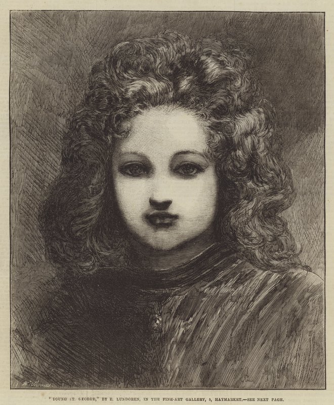 Young St George, Fine-Art Gallery, 5, Haymarket tekijältä Egron Sellif Lundgren