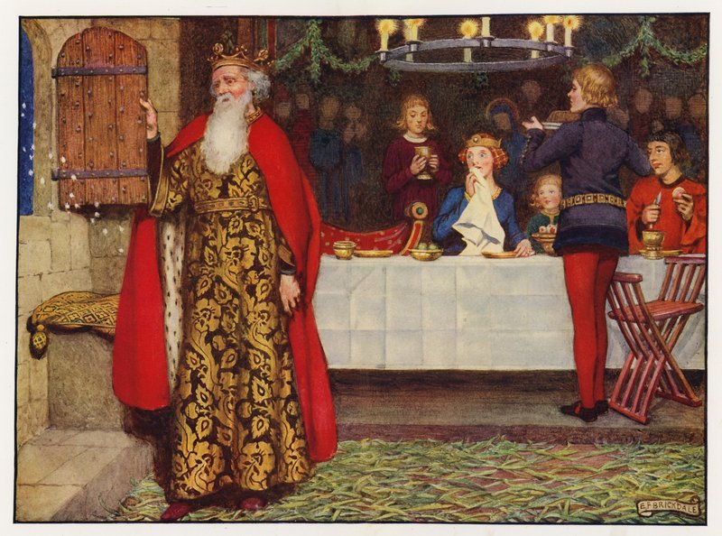 Carols: Good King Wenceslas (väri litho) tekijältä Eleanor Fortescue Brickdale