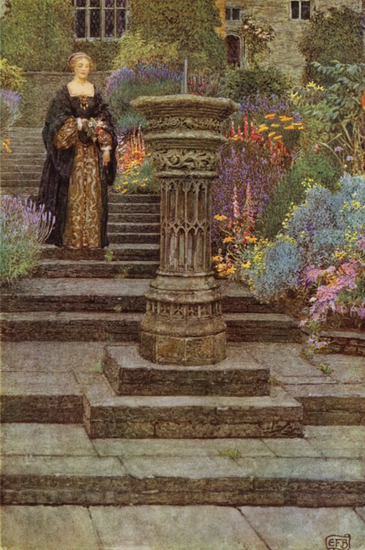 Kuten niille puutarhan loistoille, jotka tässä ovat kukka-suloiset yhtäläisyytesi (väri litho) tekijältä Eleanor Fortescue Brickdale