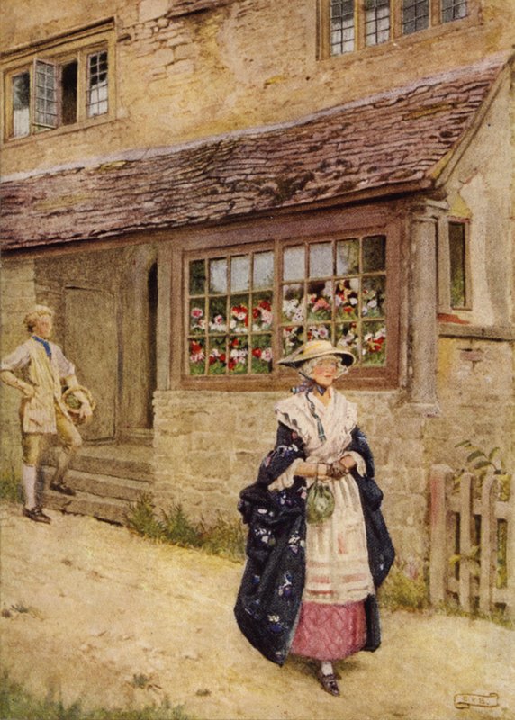 Näitkö sinä bonnie Lesley? (väri litho) tekijältä Eleanor Fortescue Brickdale