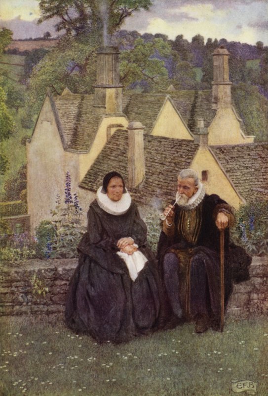 Olemme siis rauhallisia, kun intohimoja ei enää ole! (väri litho) tekijältä Eleanor Fortescue Brickdale