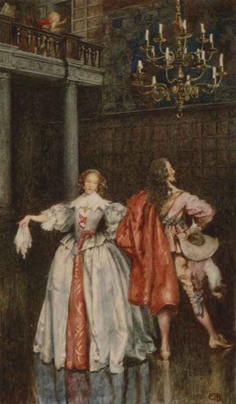 Herttuattaren lento (väri litho) tekijältä Eleanor Fortescue Brickdale
