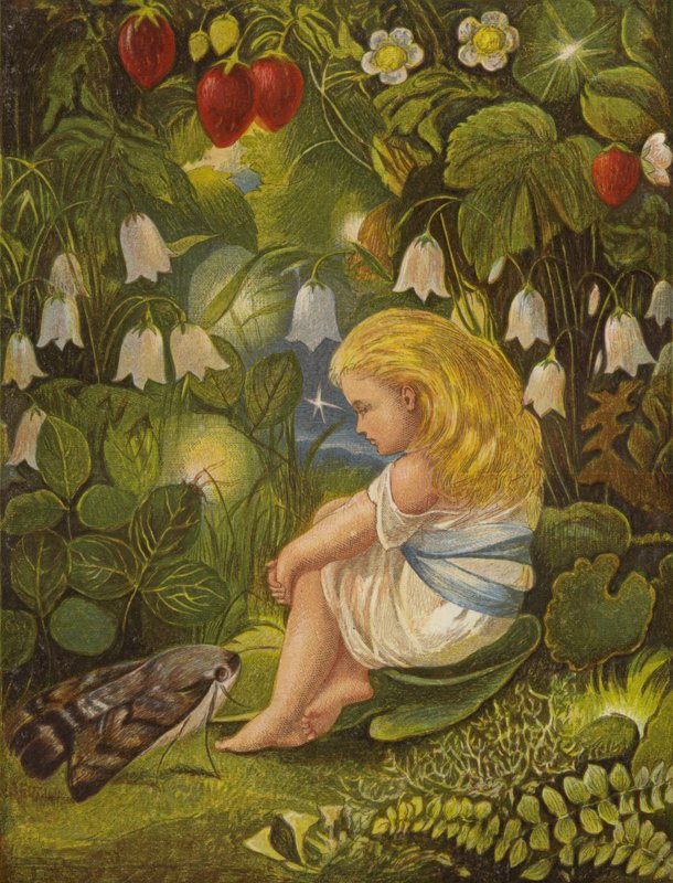Juoru tulen kanssa lentää (väri litho) tekijältä Eleanor Fortescue Brickdale