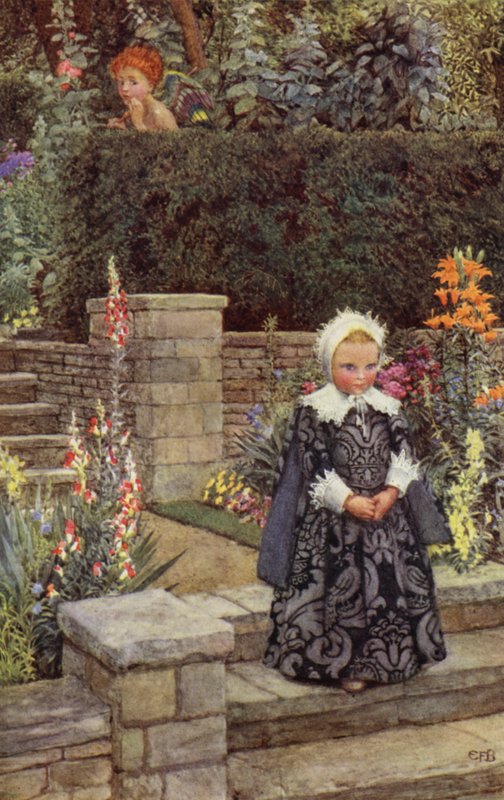 Mutta tämä on hän, jonka kurinpitolainsäädäntöä järjetön rakkaus jonain päivänä pelkää, ja hänen kommunikaationsa alla (väri litho) tekijältä Eleanor Fortescue Brickdale