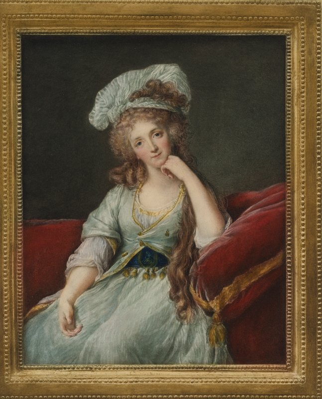 Orleansin herttuattaren Louise Marie Adelaide de Bourbon-Ponthievren muotokuva tekijältä Elisabeth Louise after Vigee Lebrun