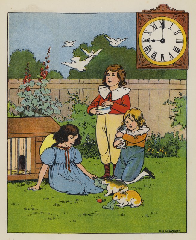 Syöttöaika (väri litho) tekijältä Elise H. Stewart