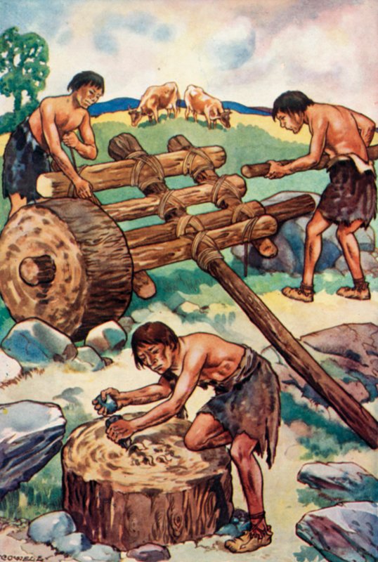 Ensimmäisen koneen tekeminen (väri litho) tekijältä Elise H. Stewart