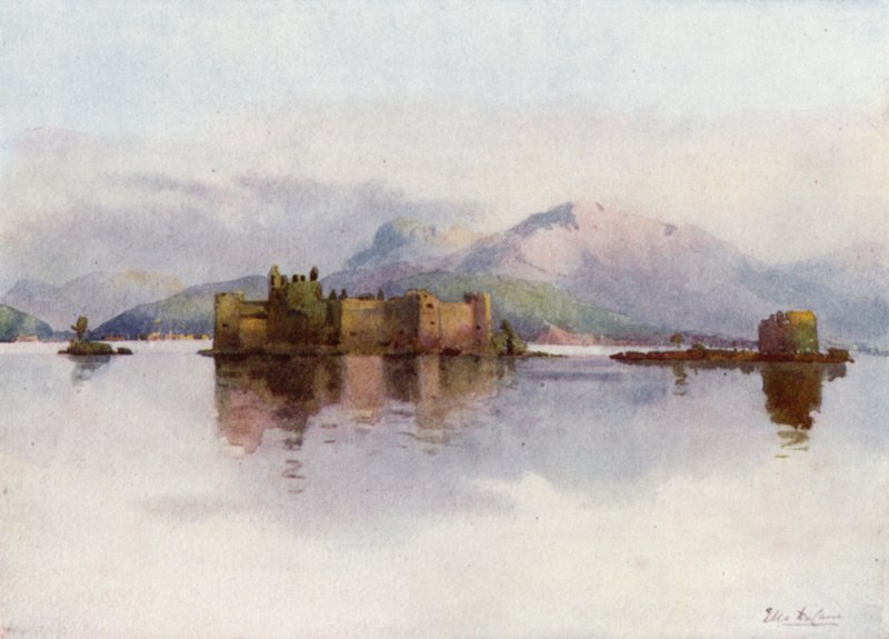 Cannero, Lago Maggiore (väri litho) tekijältä Ella Du Cane