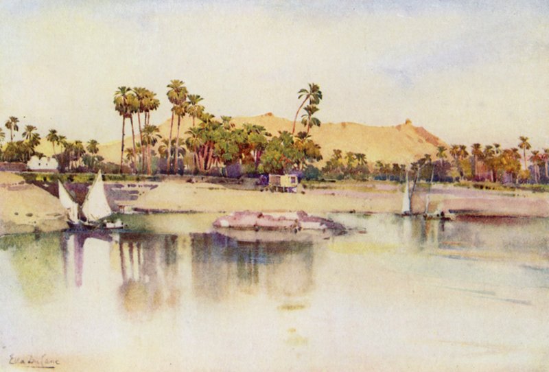 Elephantine Island (väri litho) tekijältä Ella Du Cane
