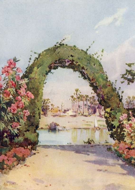 Elephantine Island ja Assuan Sirdarin saarelta (väri litho) tekijältä Ella Du Cane