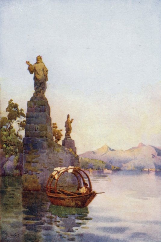 Sisäänkäynti Villa Arconatille, Como-järvelle (väri litho) tekijältä Ella Du Cane